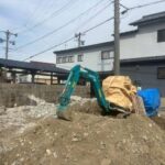 桑名市佛眼院　永代供養墓工事　⑫無縁塚解体